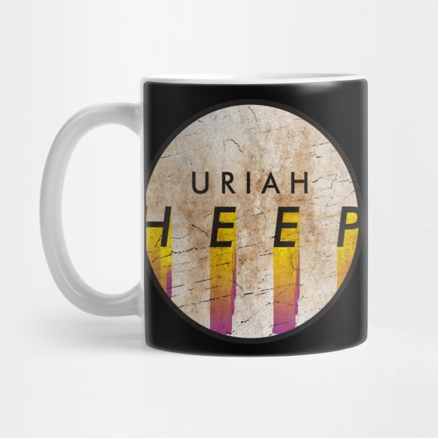 Uriah Heep - VINTAGE YELLOW CIRCLE by GLOBALARTWORD